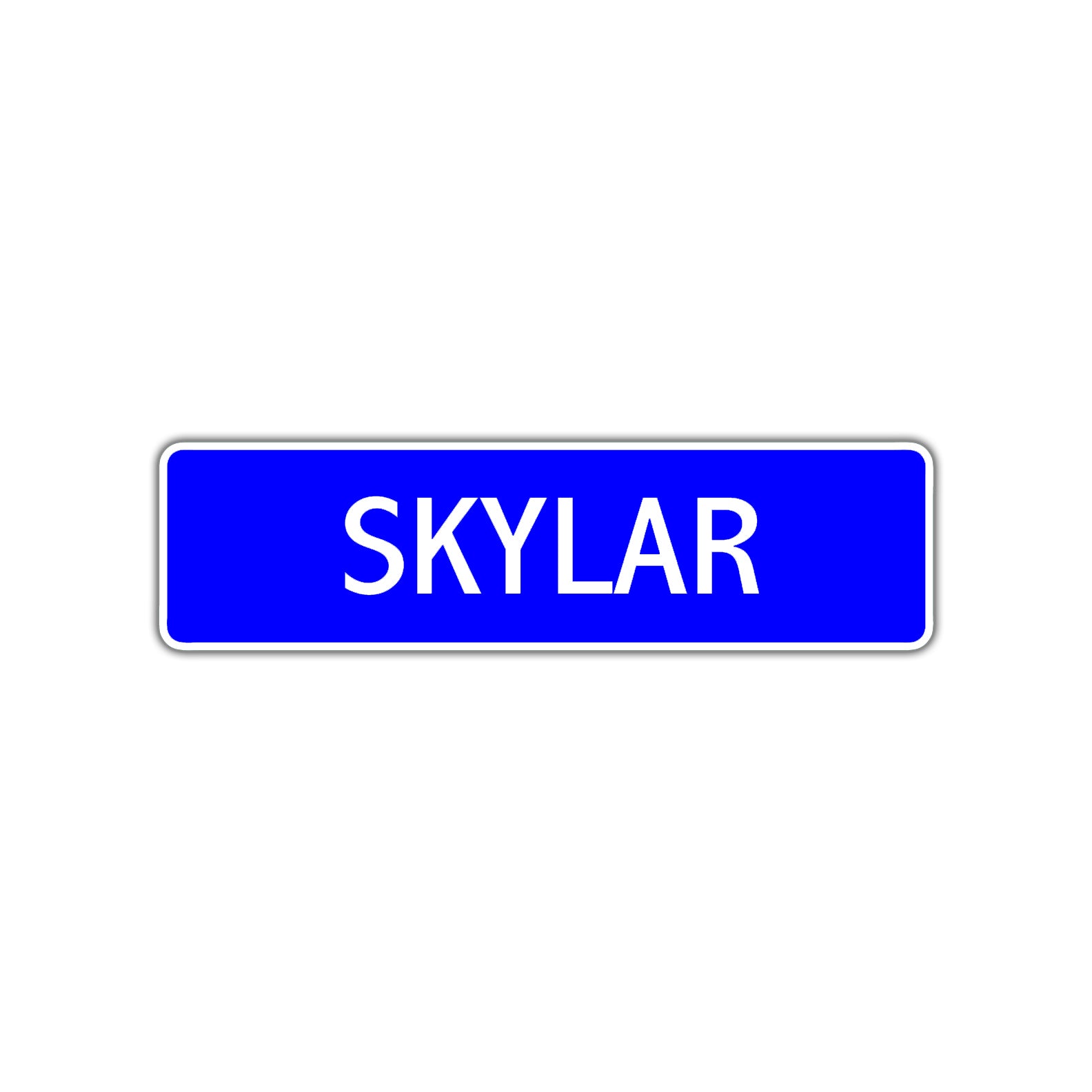 Skylar Street Sign Children Name Room Plate