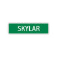 Skylar Street Sign Children Name Room Plate