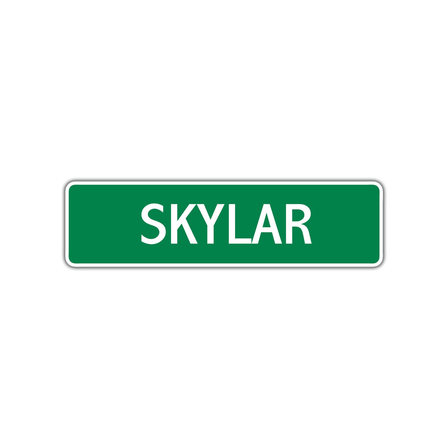 Skylar Street Sign Children Name Room Plate