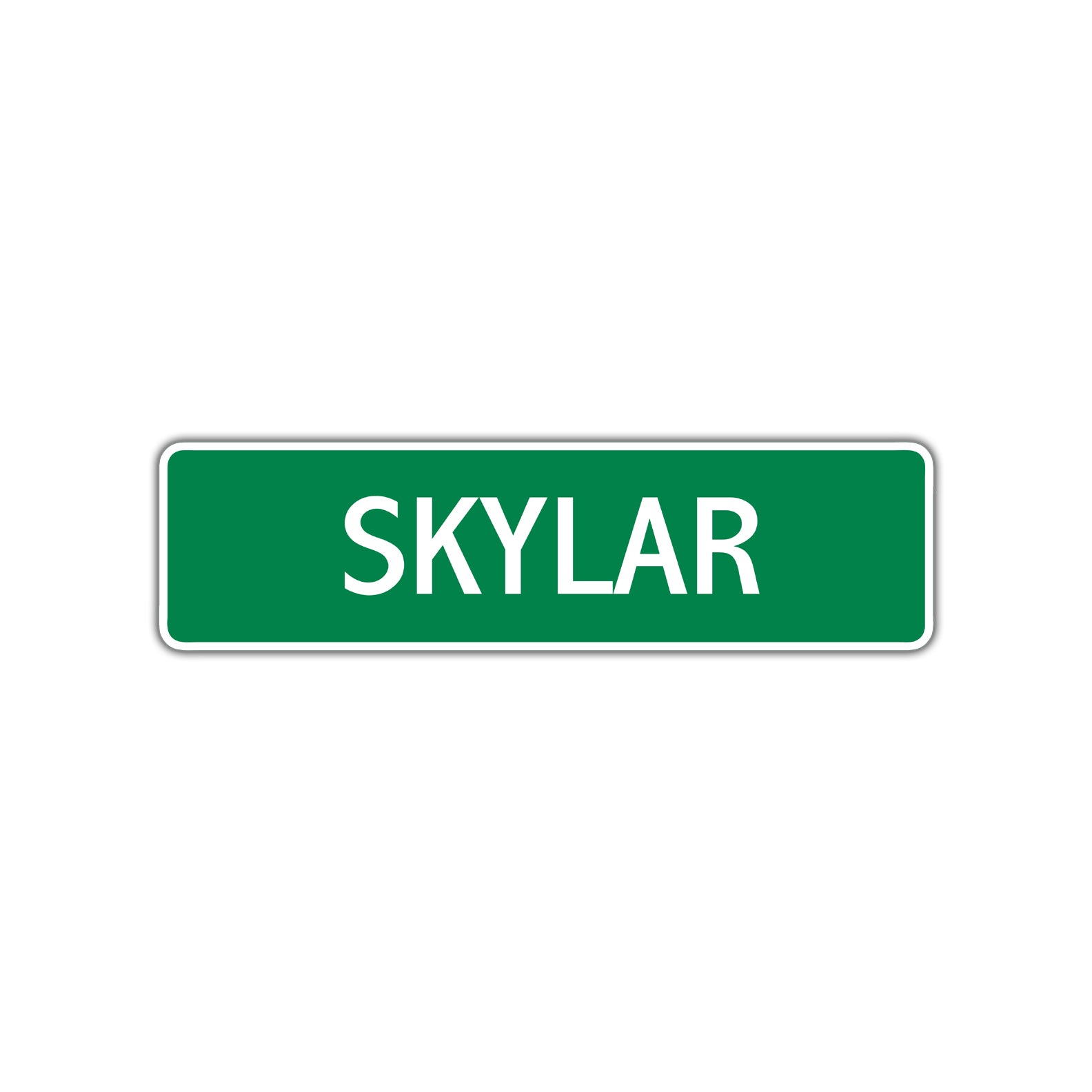 Skylar Street Sign Children Name Room Plate
