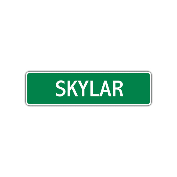 Skylar Street Sign Children Name Room Plate - Sign Fever
