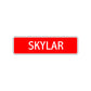 Skylar Street Sign Children Name Room Plate