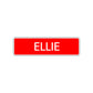 Ellie Street Sign Children Name Room Plate