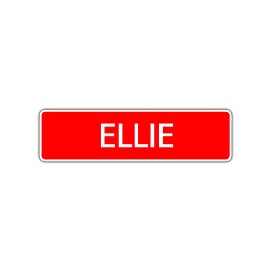 Ellie Street Sign Children Name Room Plate