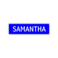 Samantha Street Sign Children Name Room Plate