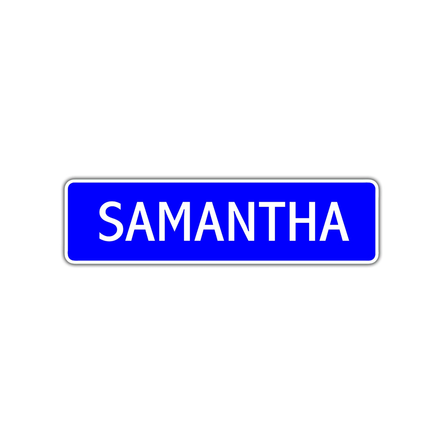 Samantha Street Sign Children Name Room Plate