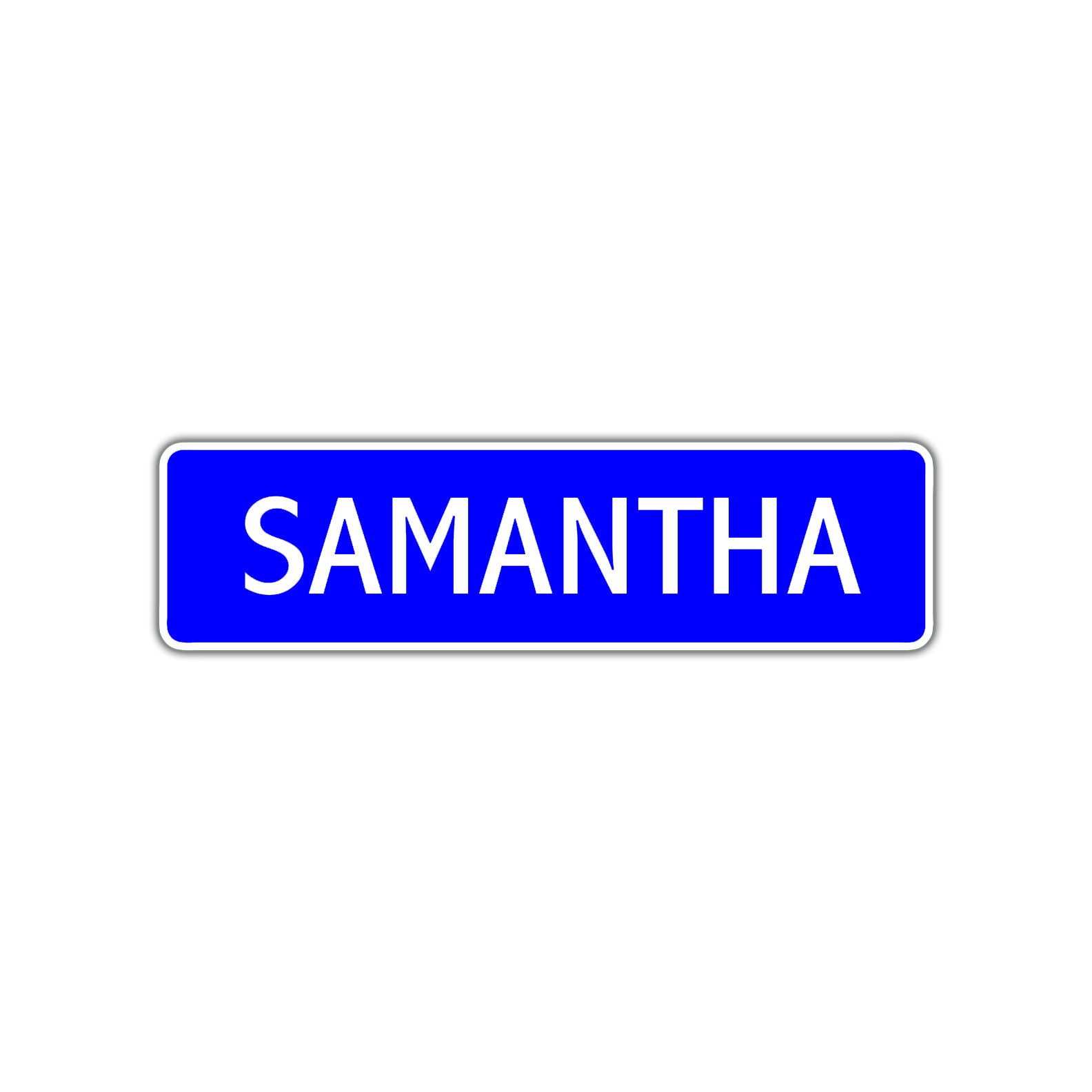 Samantha Street Sign Children Name Room Plate