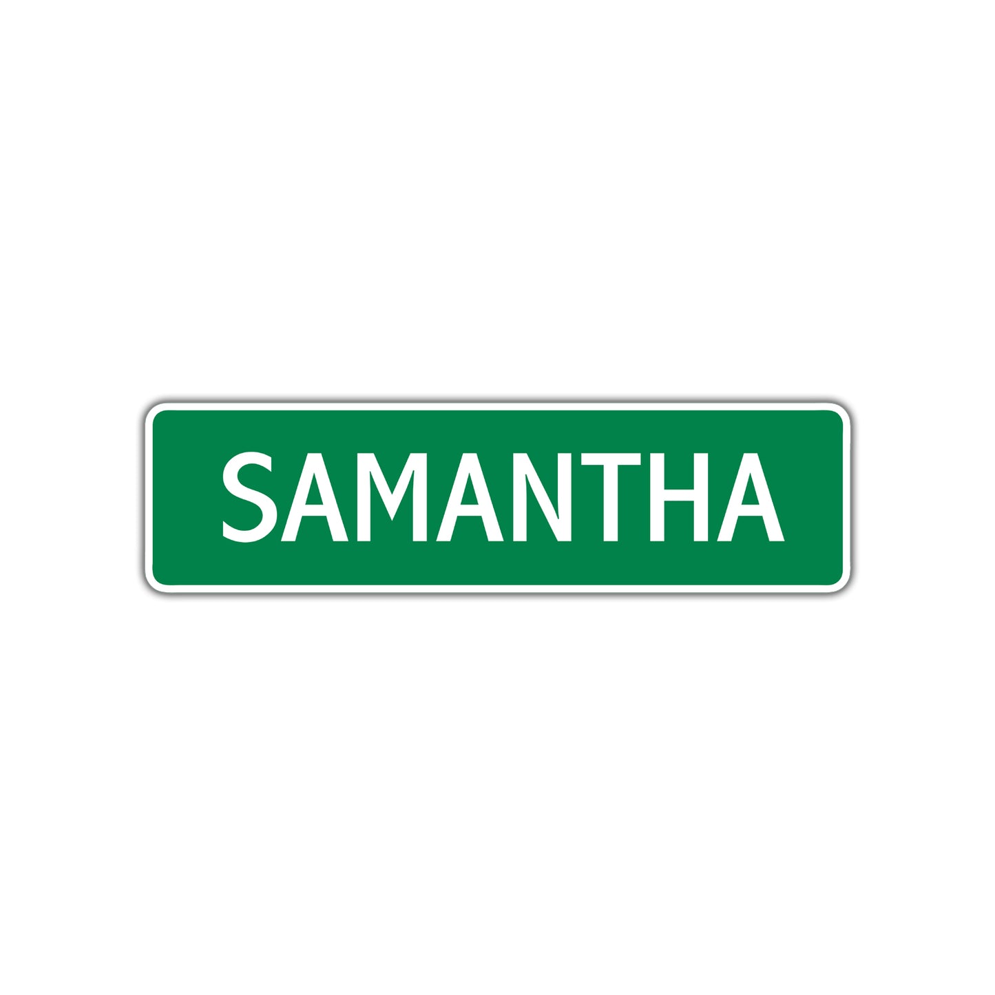 Samantha Street Sign Children Name Room Plate