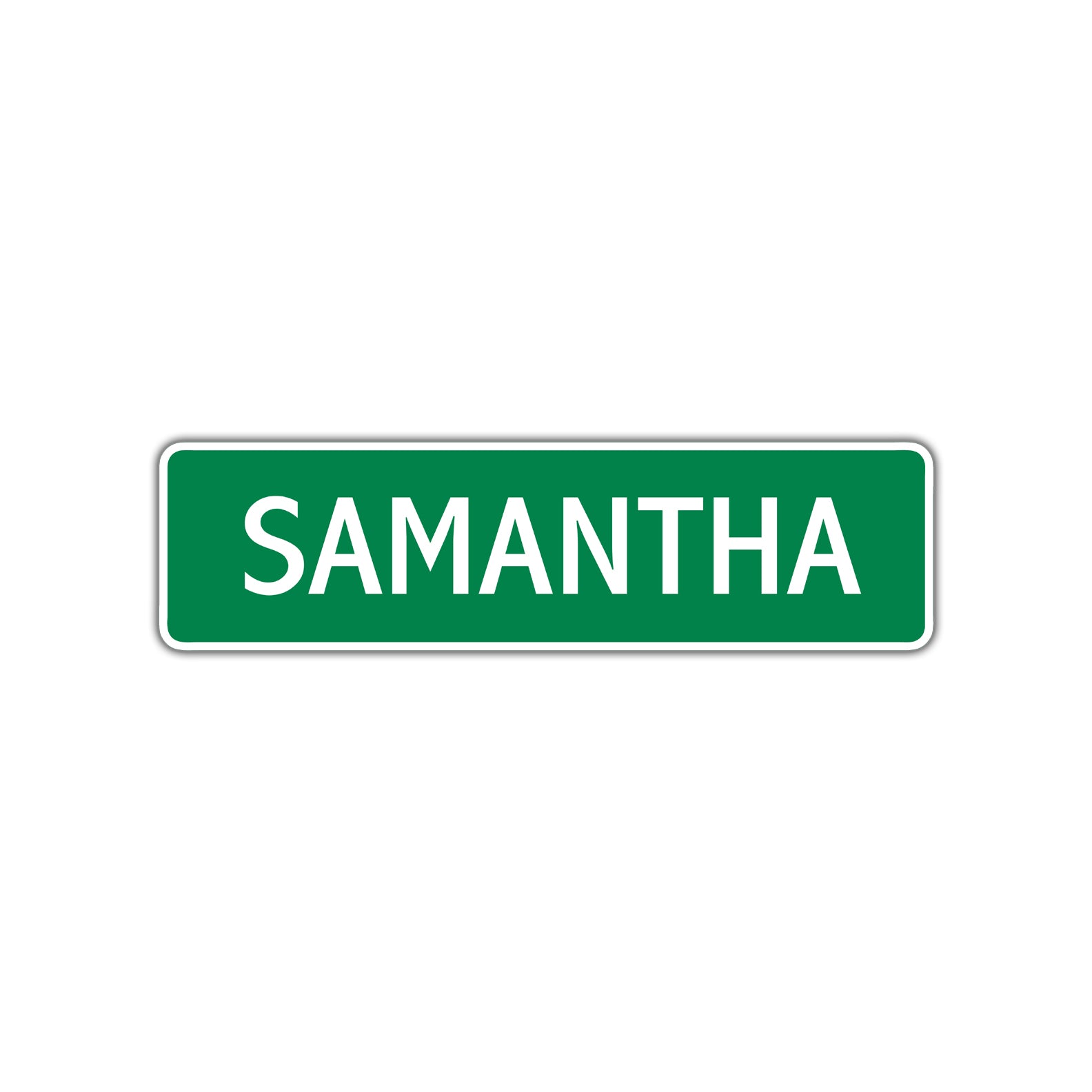 Samantha Street Sign Children Name Room Plate