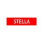 Stella Street Sign Children Name Room Plate