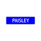 Paisley Street Sign Children Name Room Plate