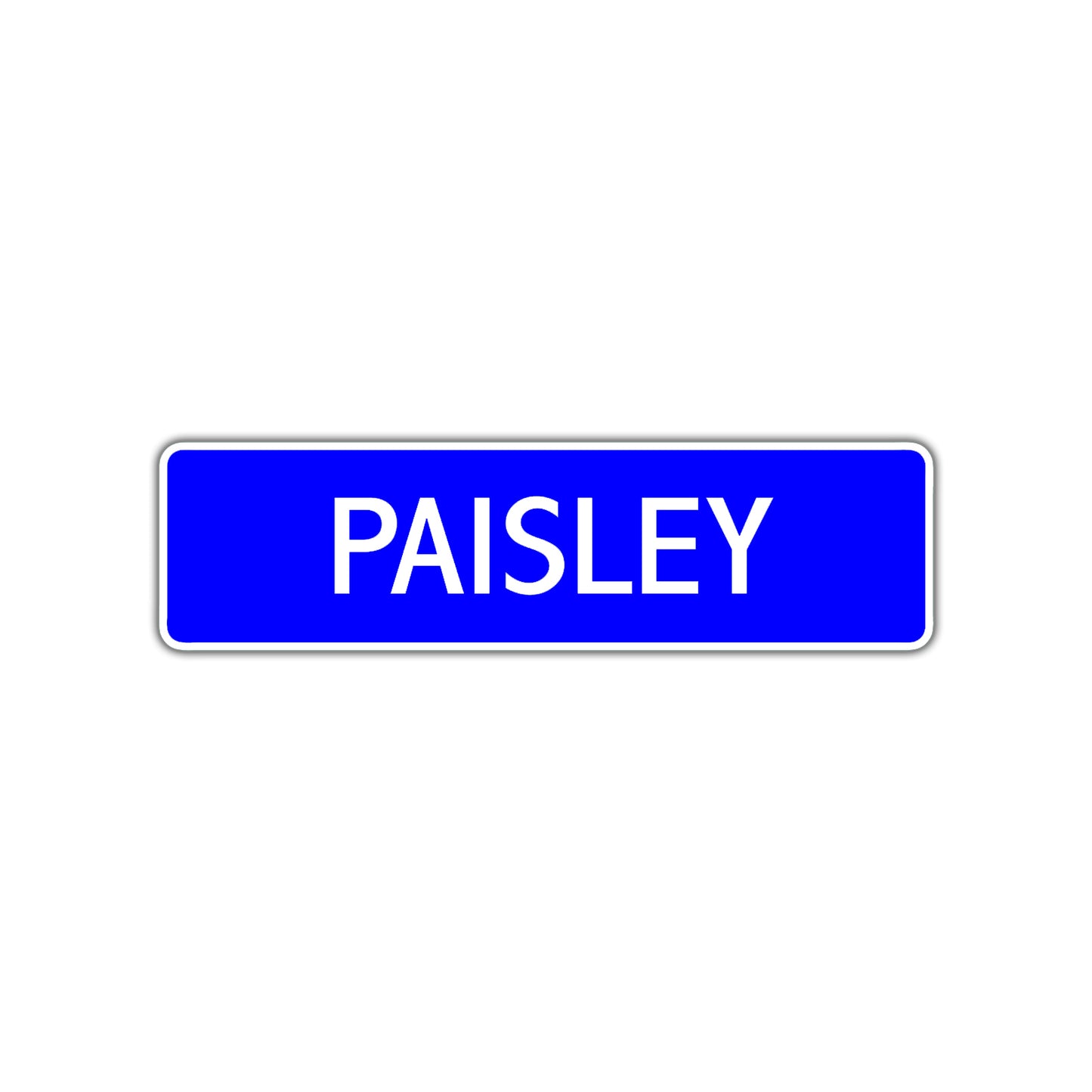 Paisley Street Sign Children Name Room Plate