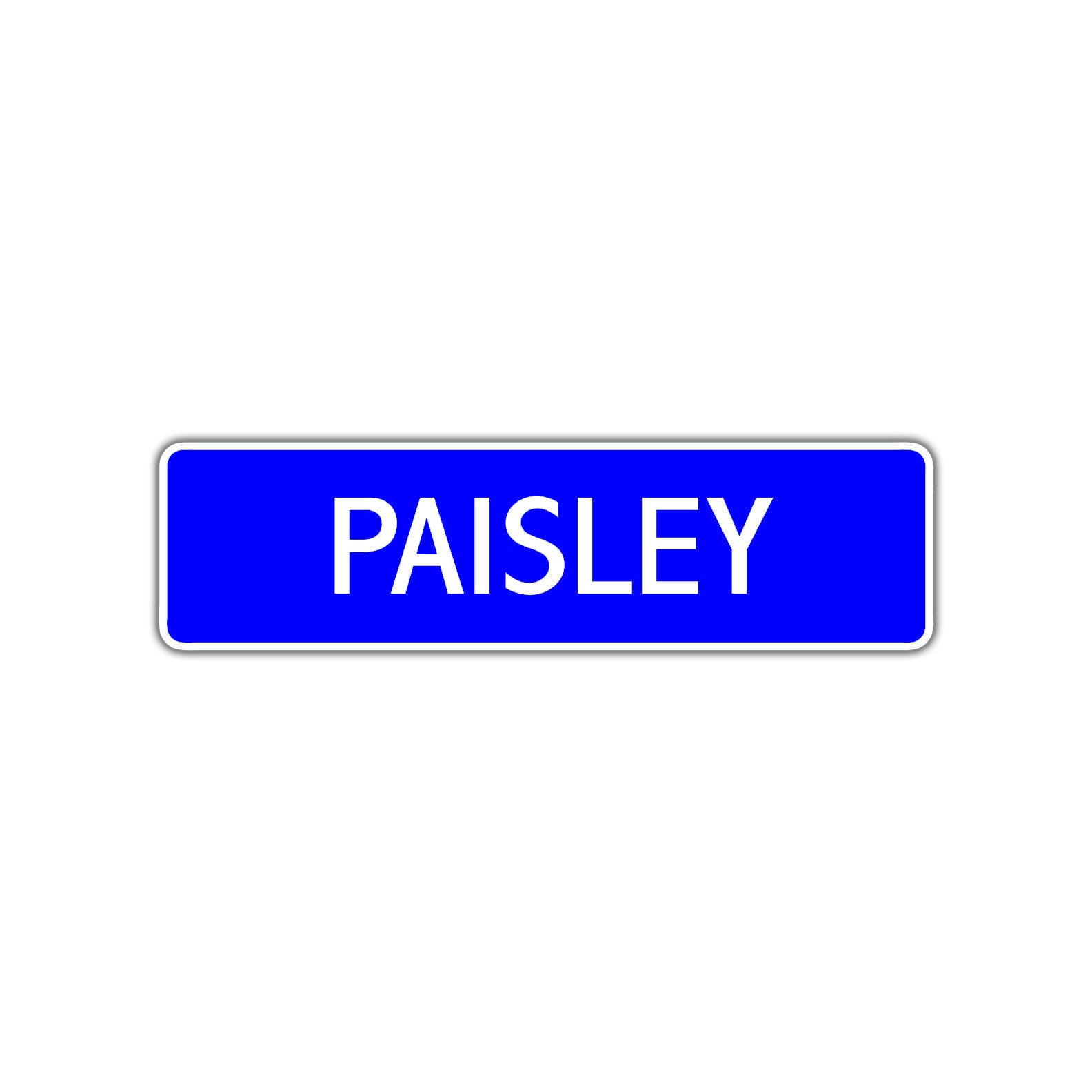 Paisley Street Sign Children Name Room Plate