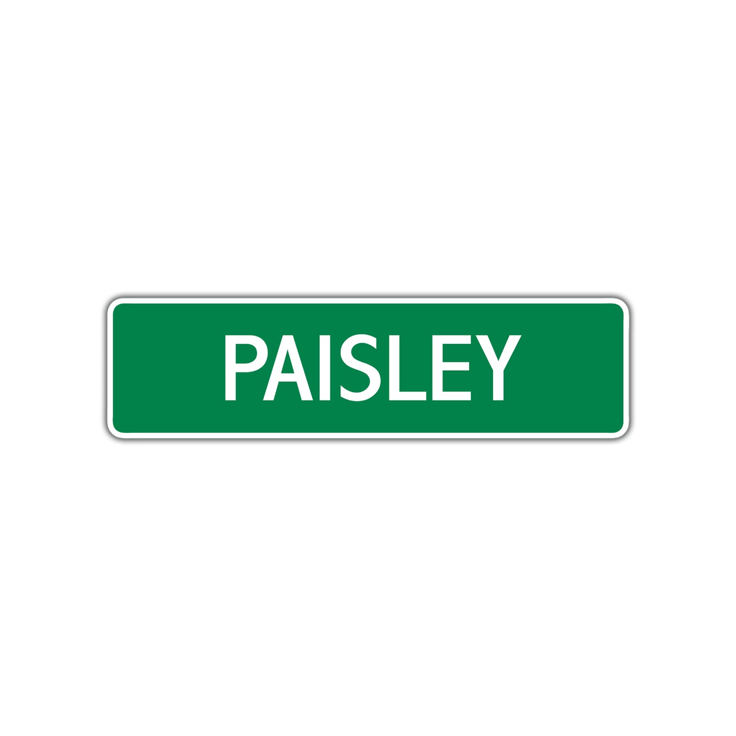 Paisley Street Sign Children Name Room Plate