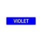 Violet  Street Sign Children Name Room Plate