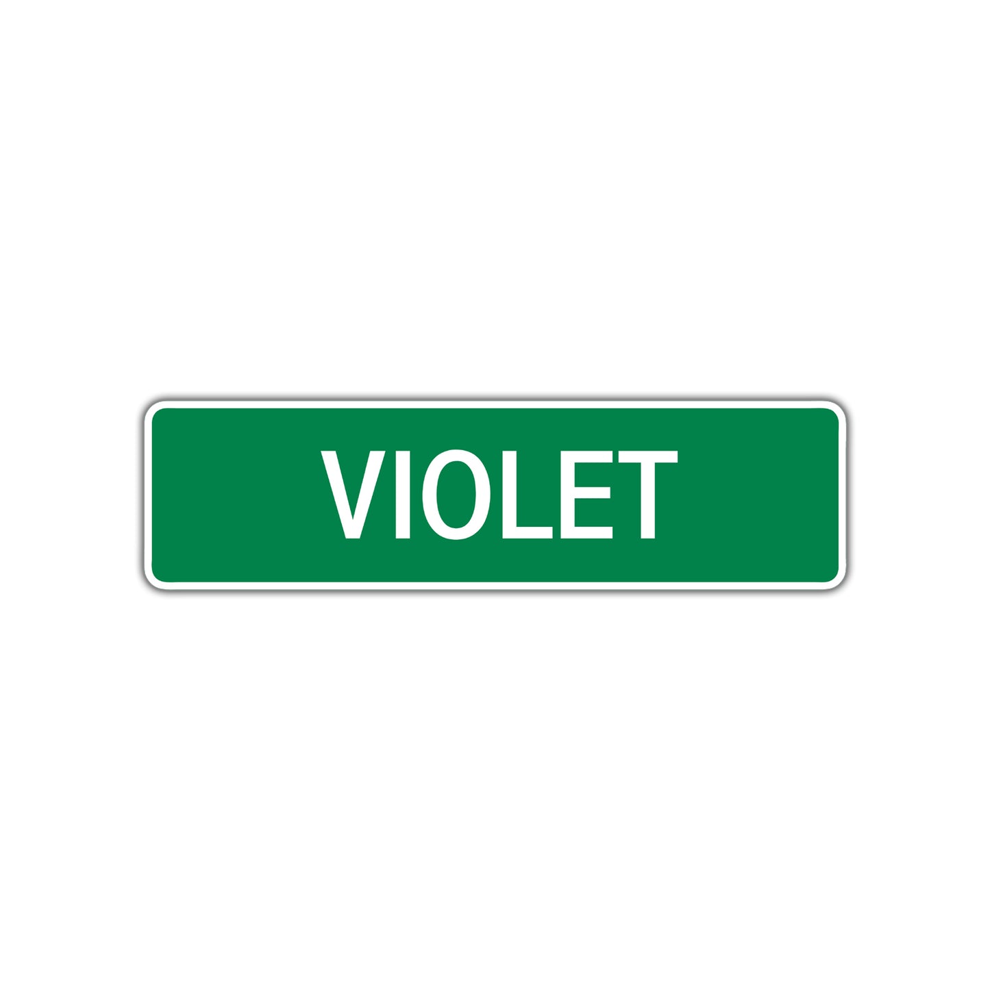 Violet  Street Sign Children Name Room Plate