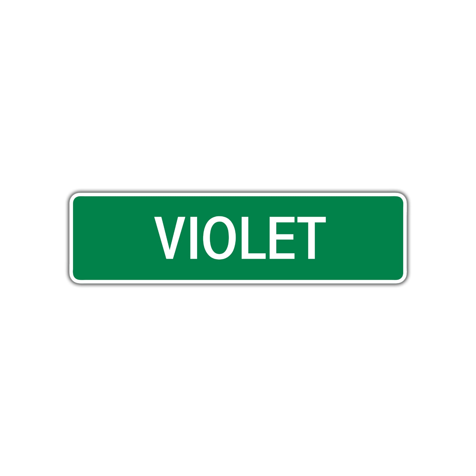 Violet  Street Sign Children Name Room Plate