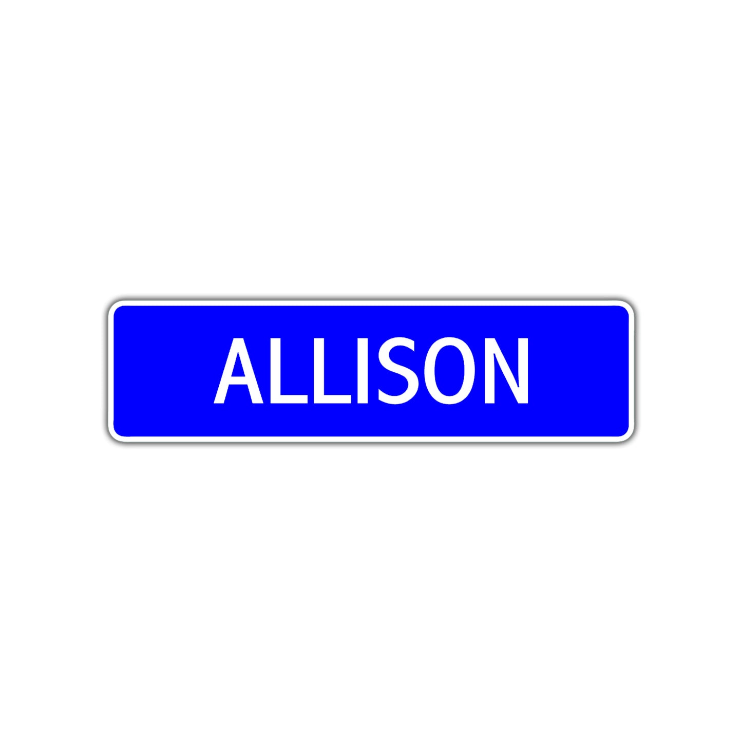 Allison Street Sign Children Name Room Plate