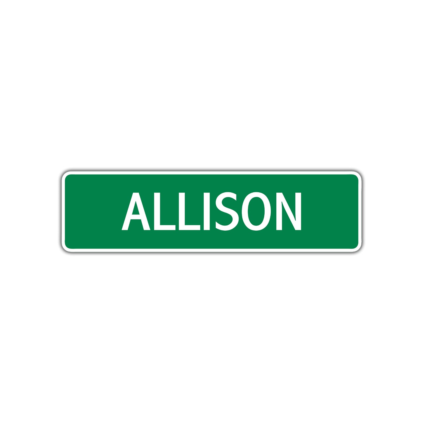 Allison Street Sign Children Name Room Plate