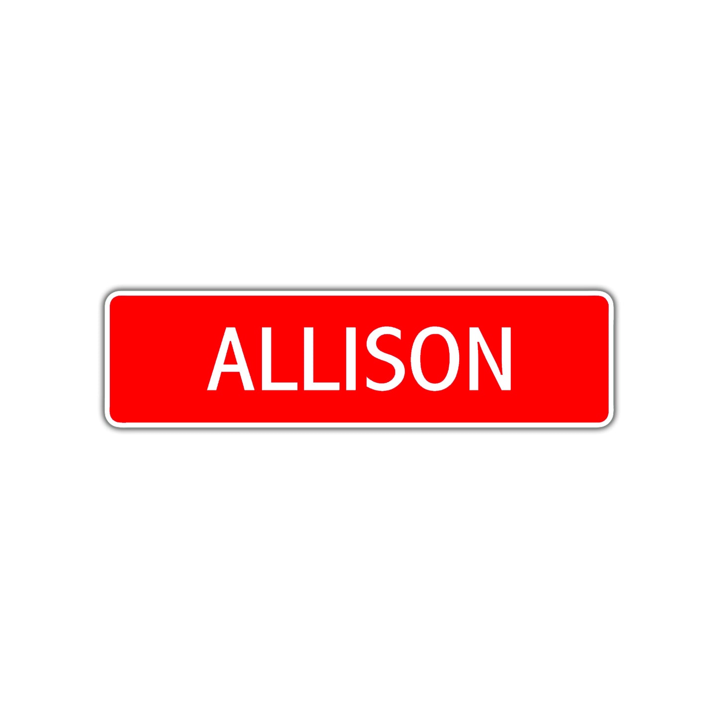 Allison Street Sign Children Name Room Plate