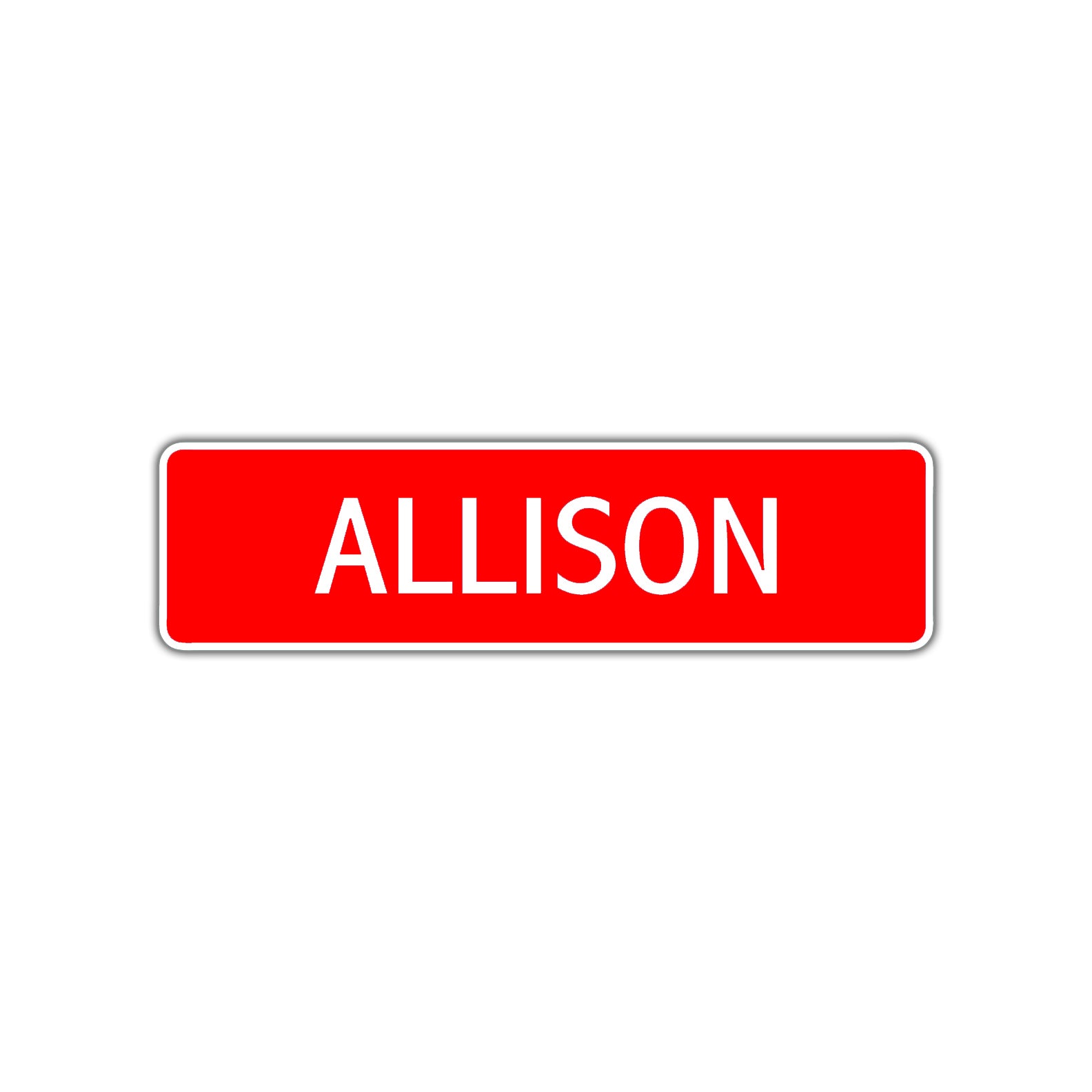 Allison Street Sign Children Name Room Plate