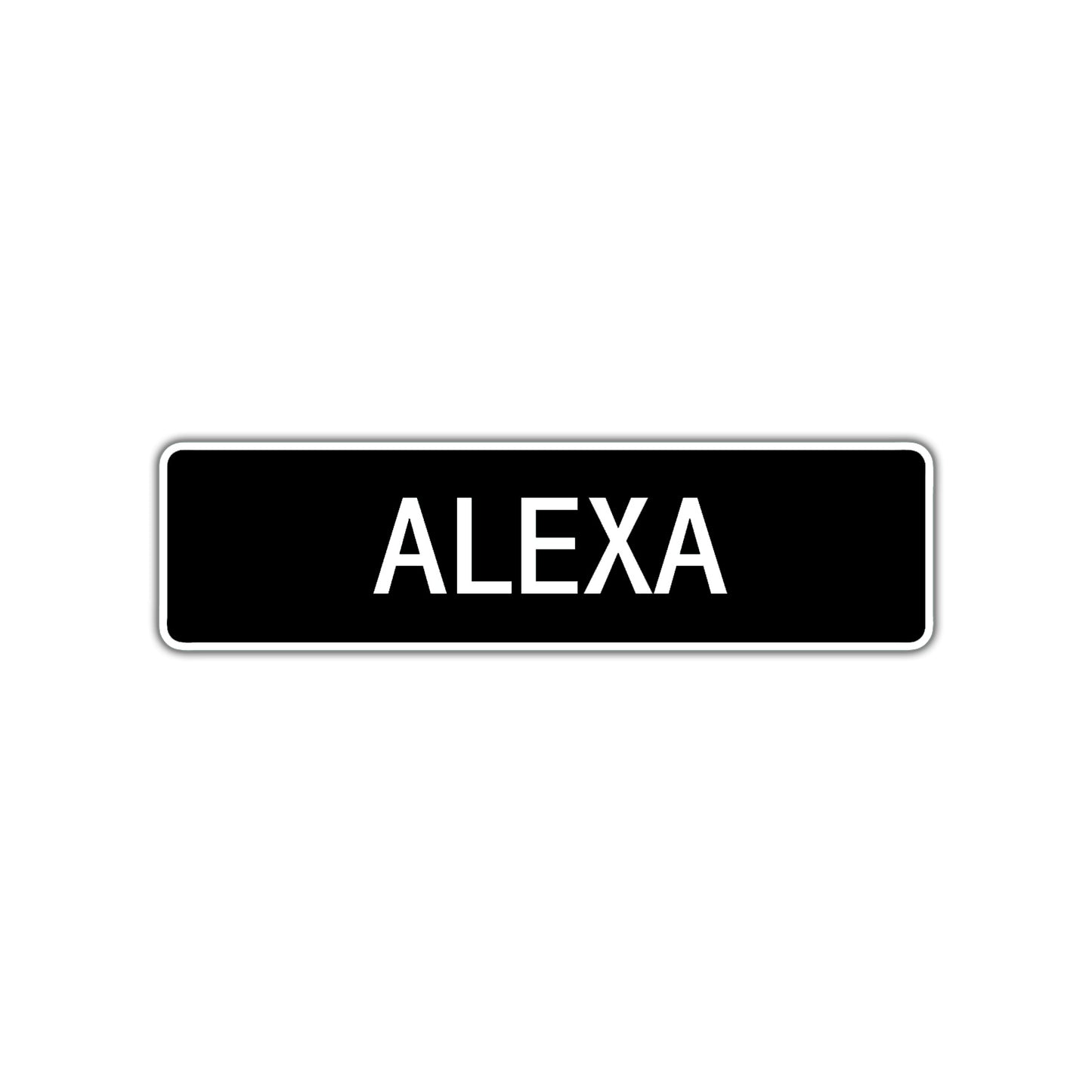 Alexa Street Sign Children Name Room Plate