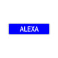 Alexa Street Sign Children Name Room Plate