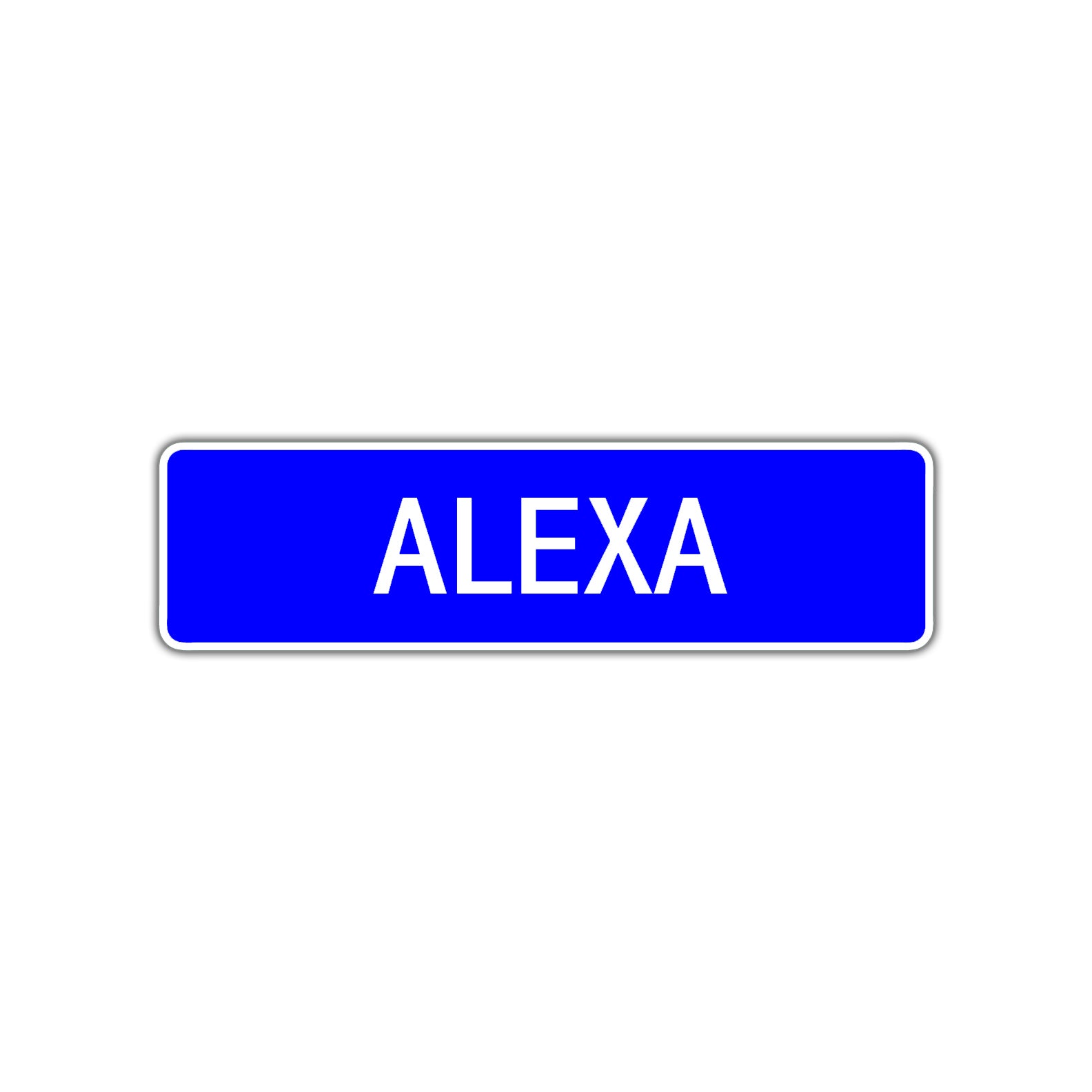 Alexa Street Sign Children Name Room Plate