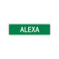 Alexa Street Sign Children Name Room Plate