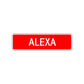 Alexa Street Sign Children Name Room Plate