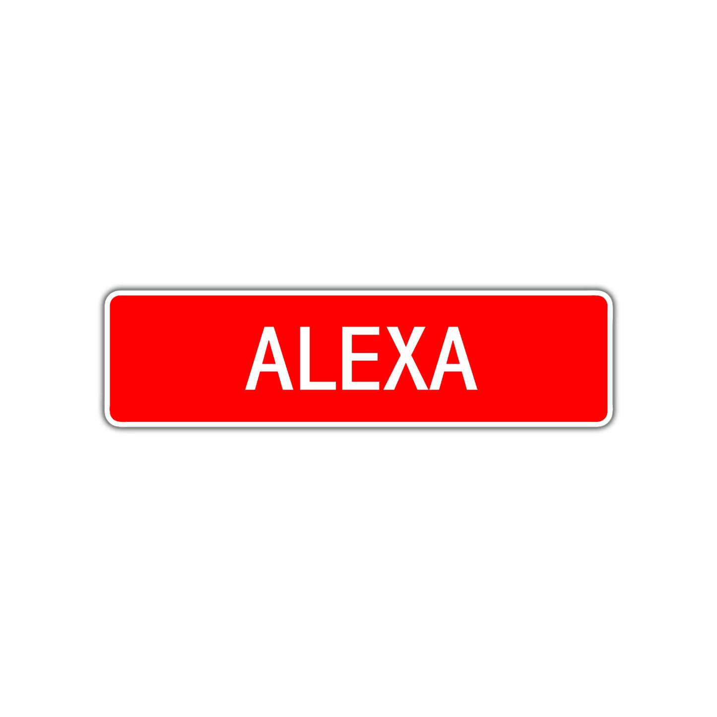 Alexa Street Sign Children Name Room Plate