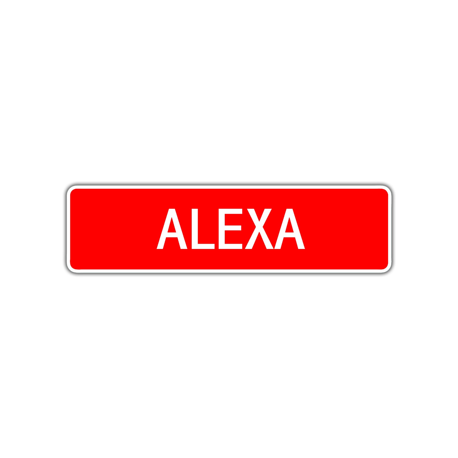 Alexa Street Sign Children Name Room Plate
