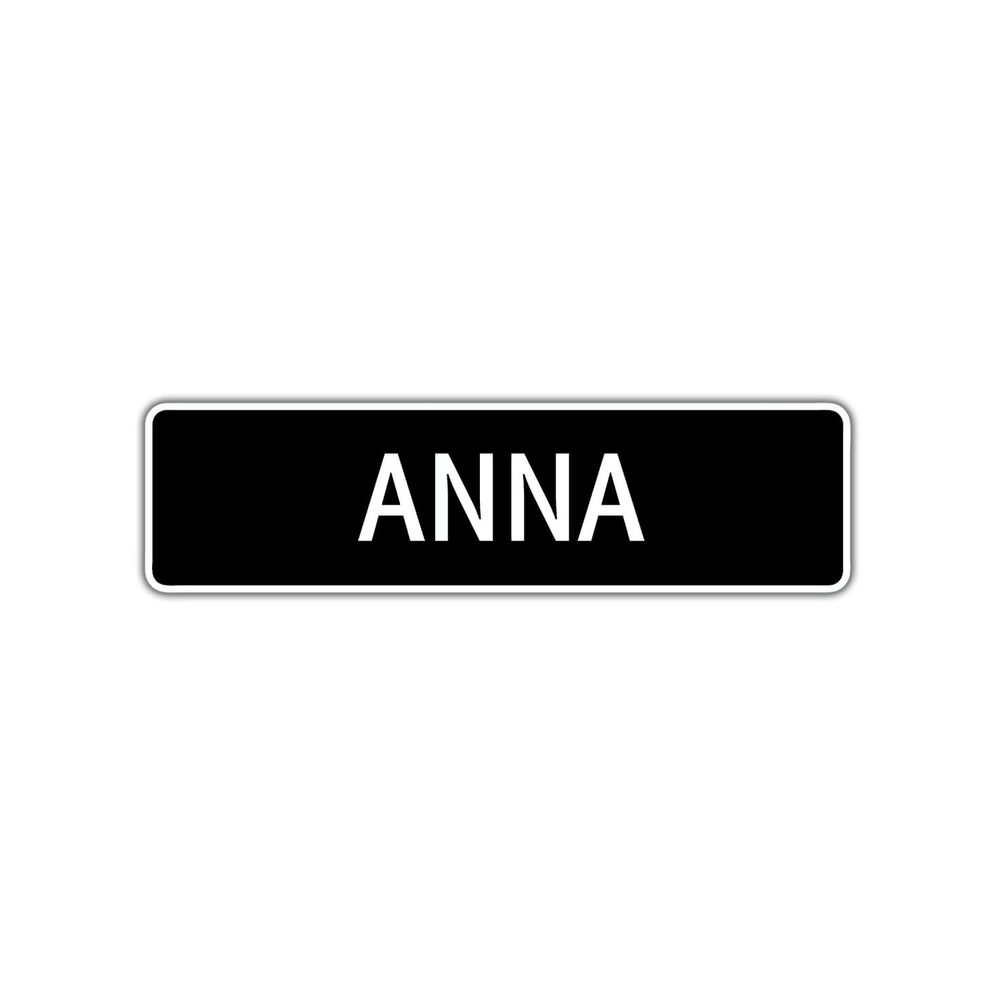 Anna Street Sign Children Name Room Plate