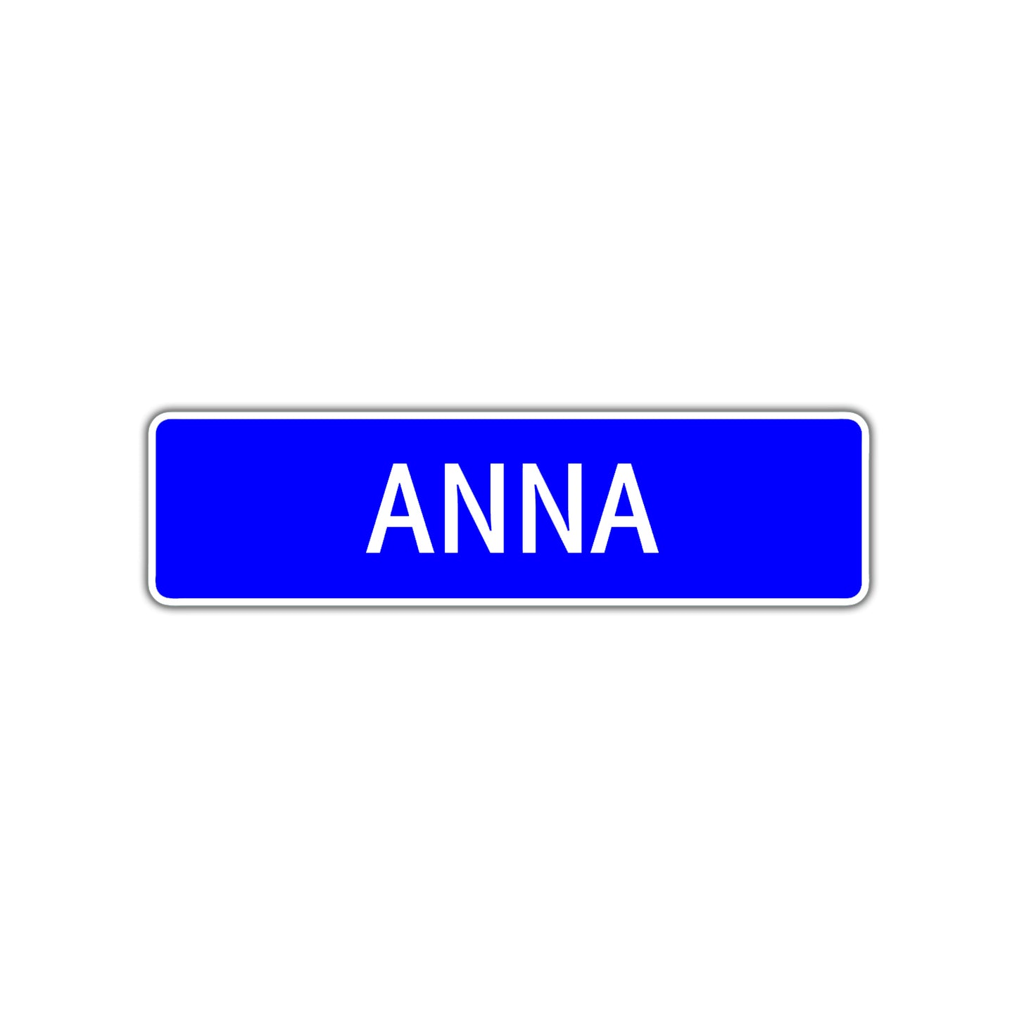 Anna Street Sign Children Name Room Plate