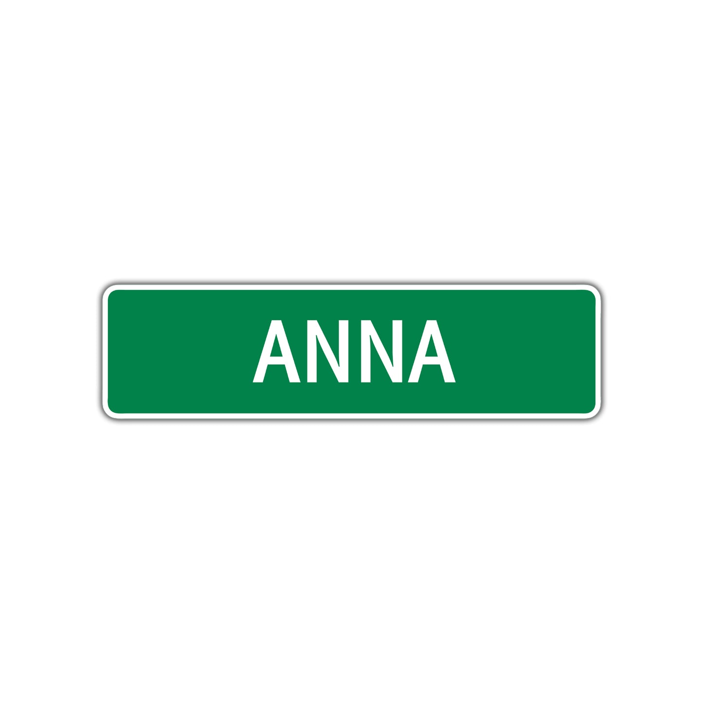 Anna Street Sign Children Name Room Plate