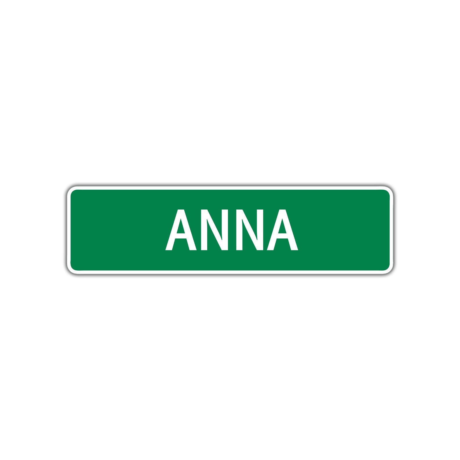 Anna Street Sign Children Name Room Plate