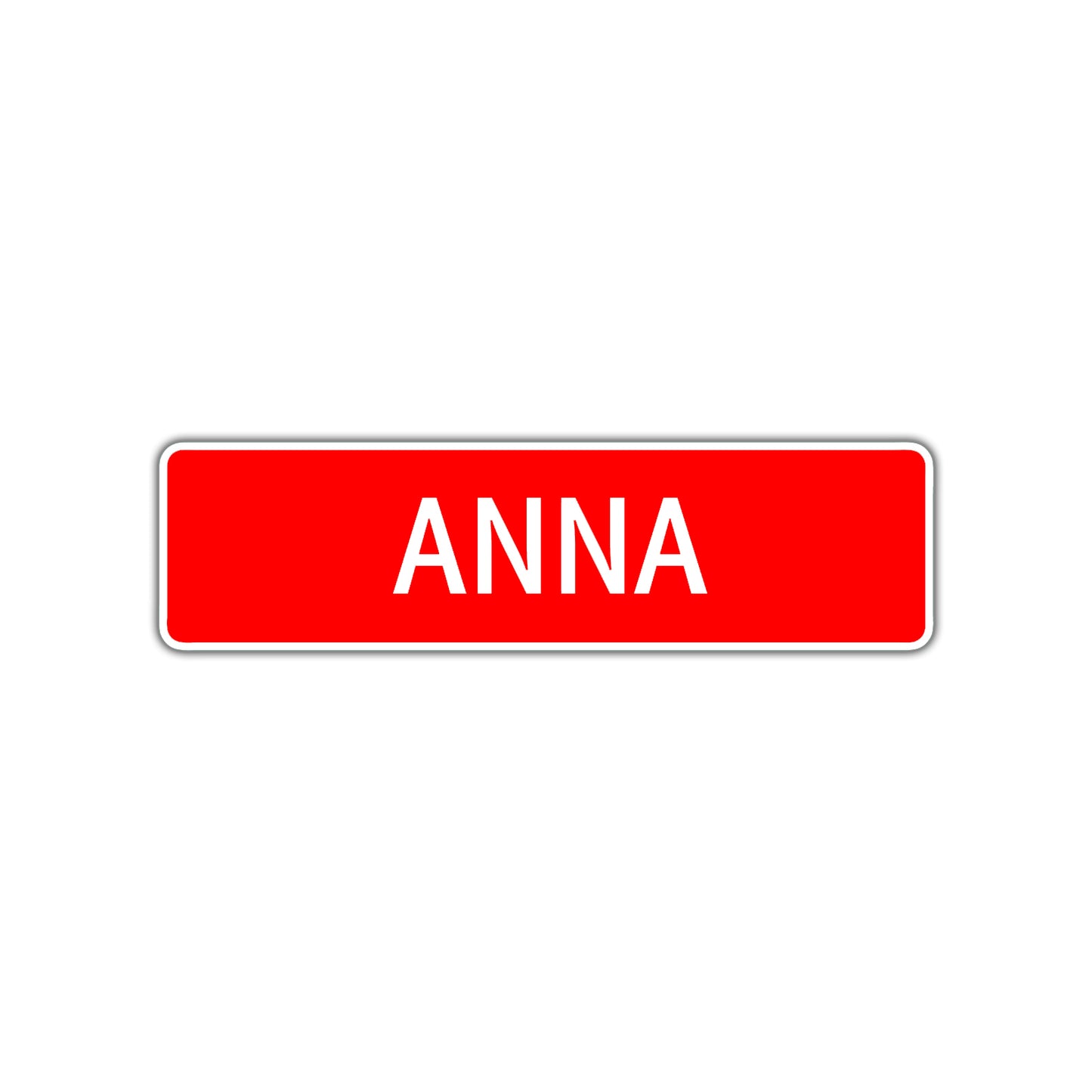 Anna Street Sign Children Name Room Plate