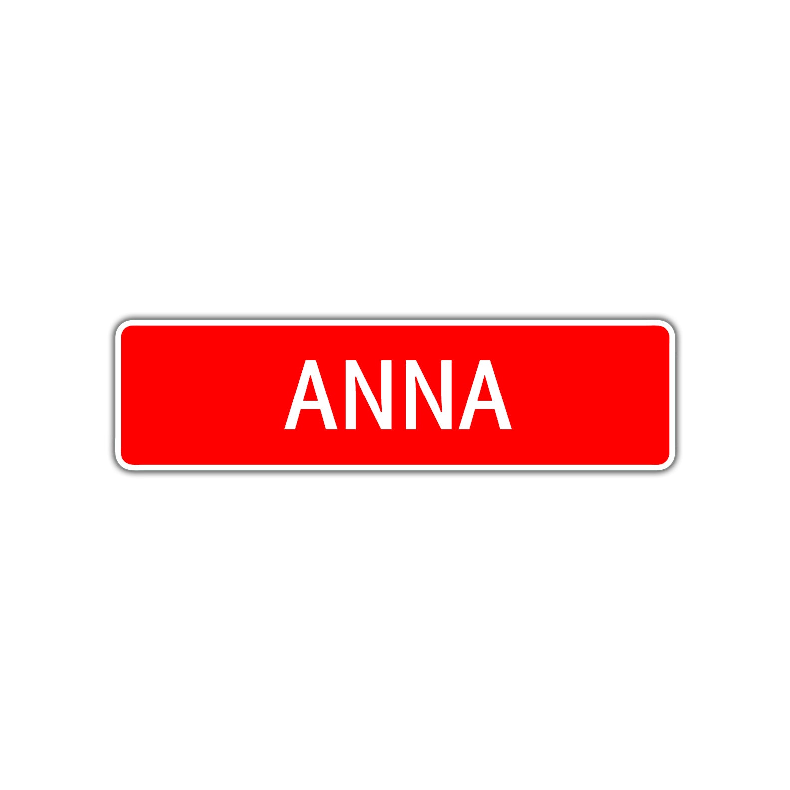 Anna Street Sign Children Name Room Plate