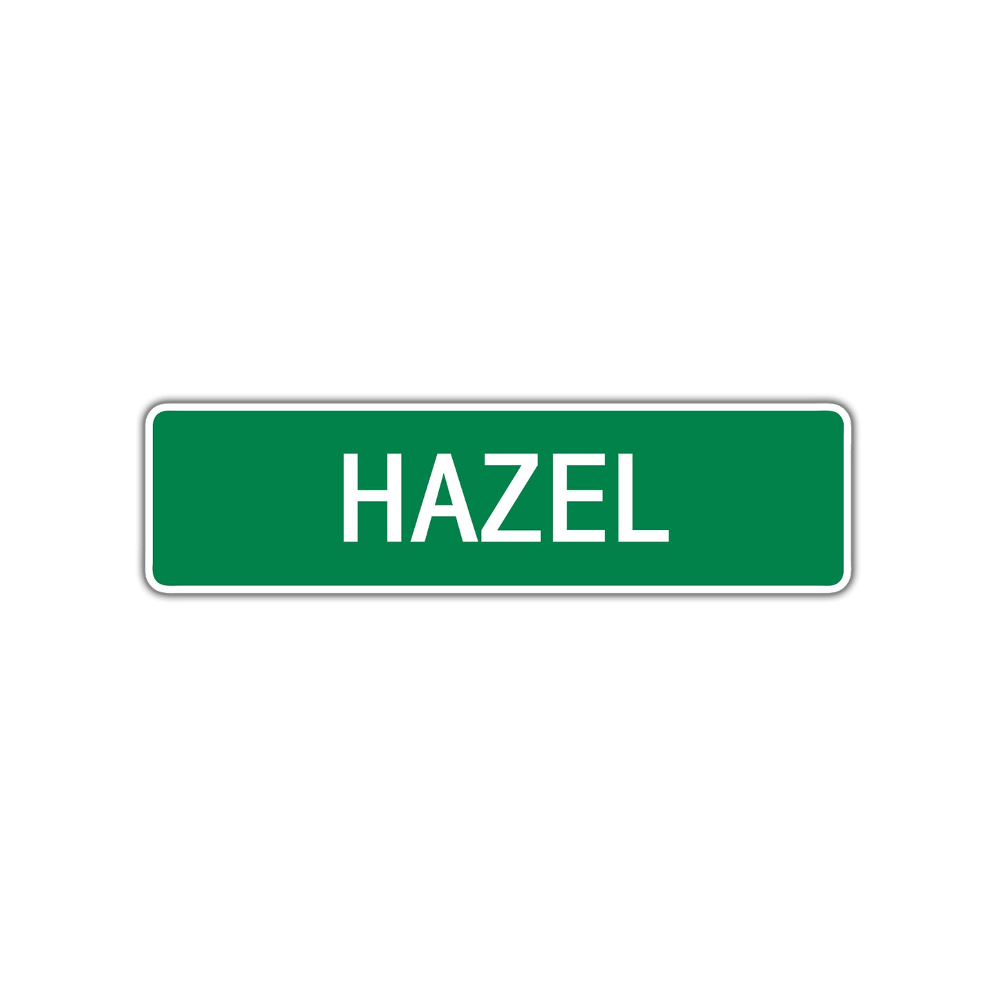 Hazel Street Sign Children Name Room Plate