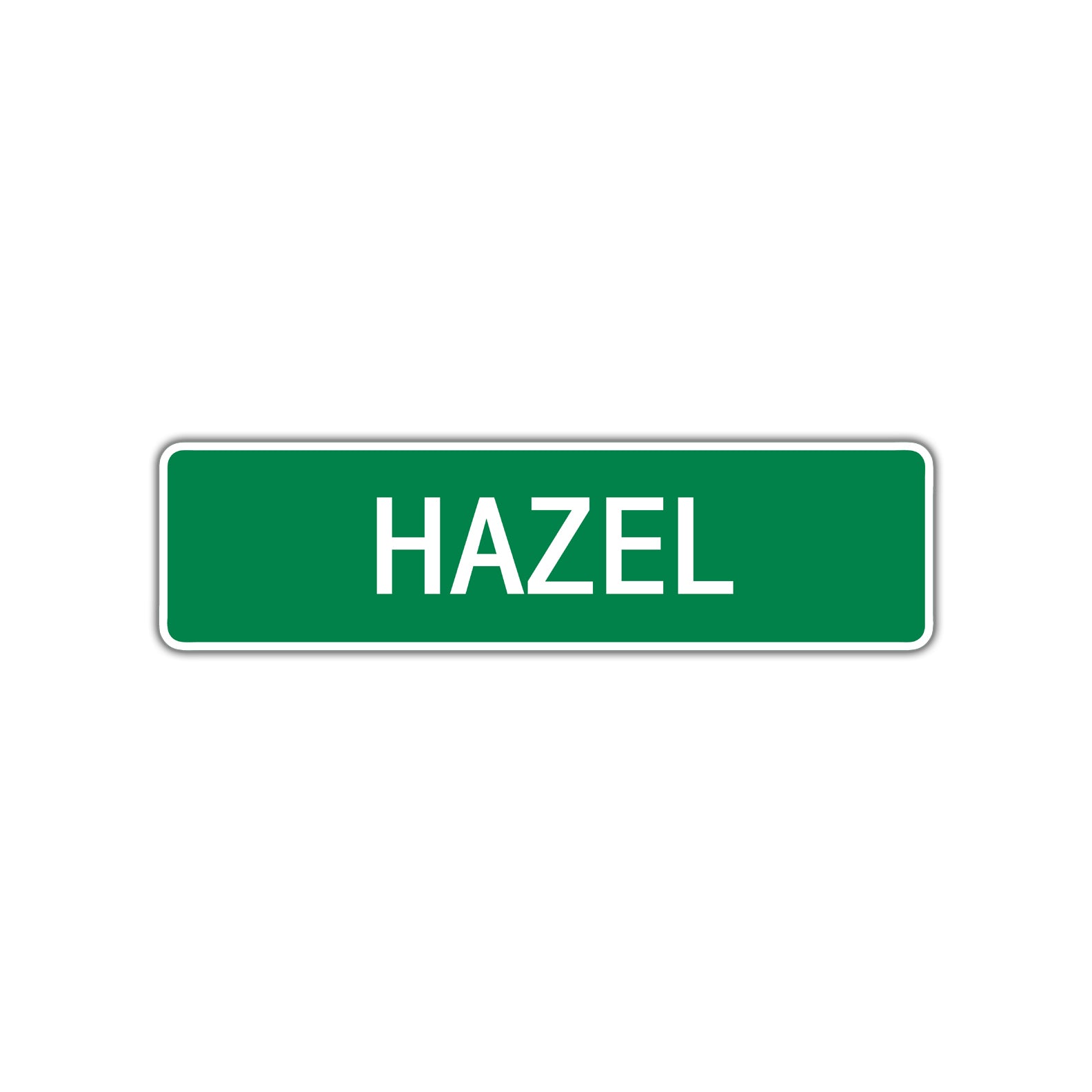 Hazel Street Sign Children Name Room Plate