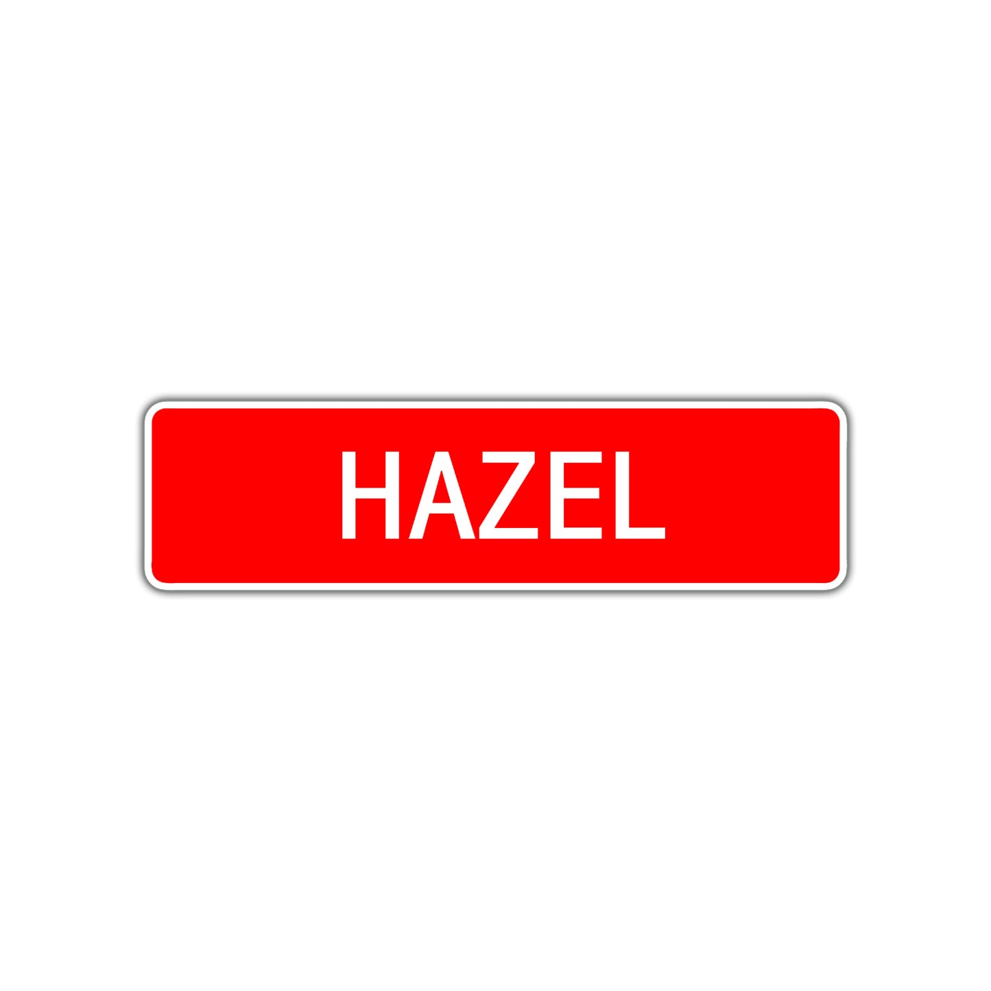 Hazel Street Sign Children Name Room Plate