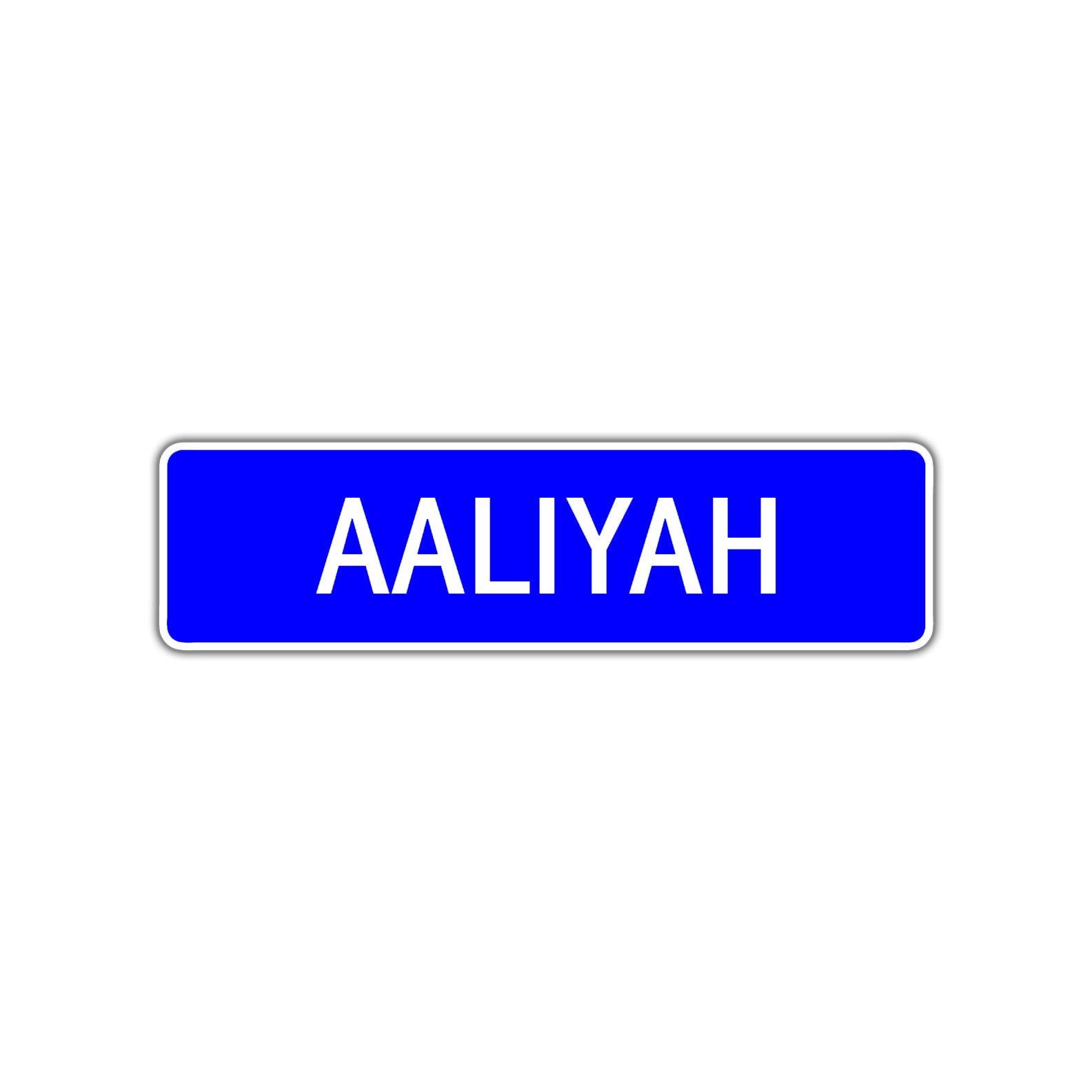 Aaliyah Street Sign Children Name Room Plate