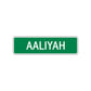 Aaliyah Street Sign Children Name Room Plate