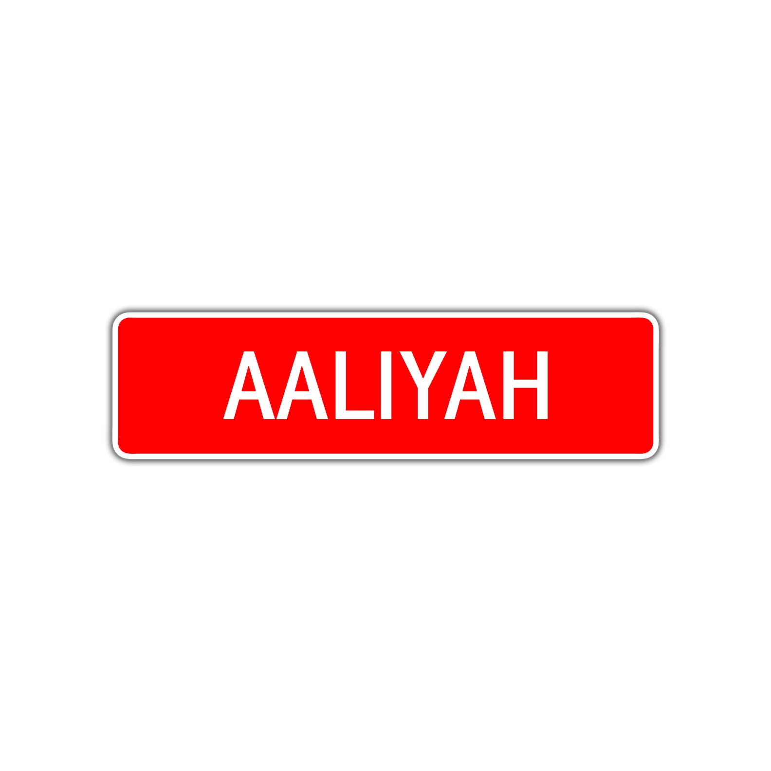 Aaliyah Street Sign Children Name Room Plate