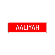 Aaliyah Street Sign Children Name Room Plate