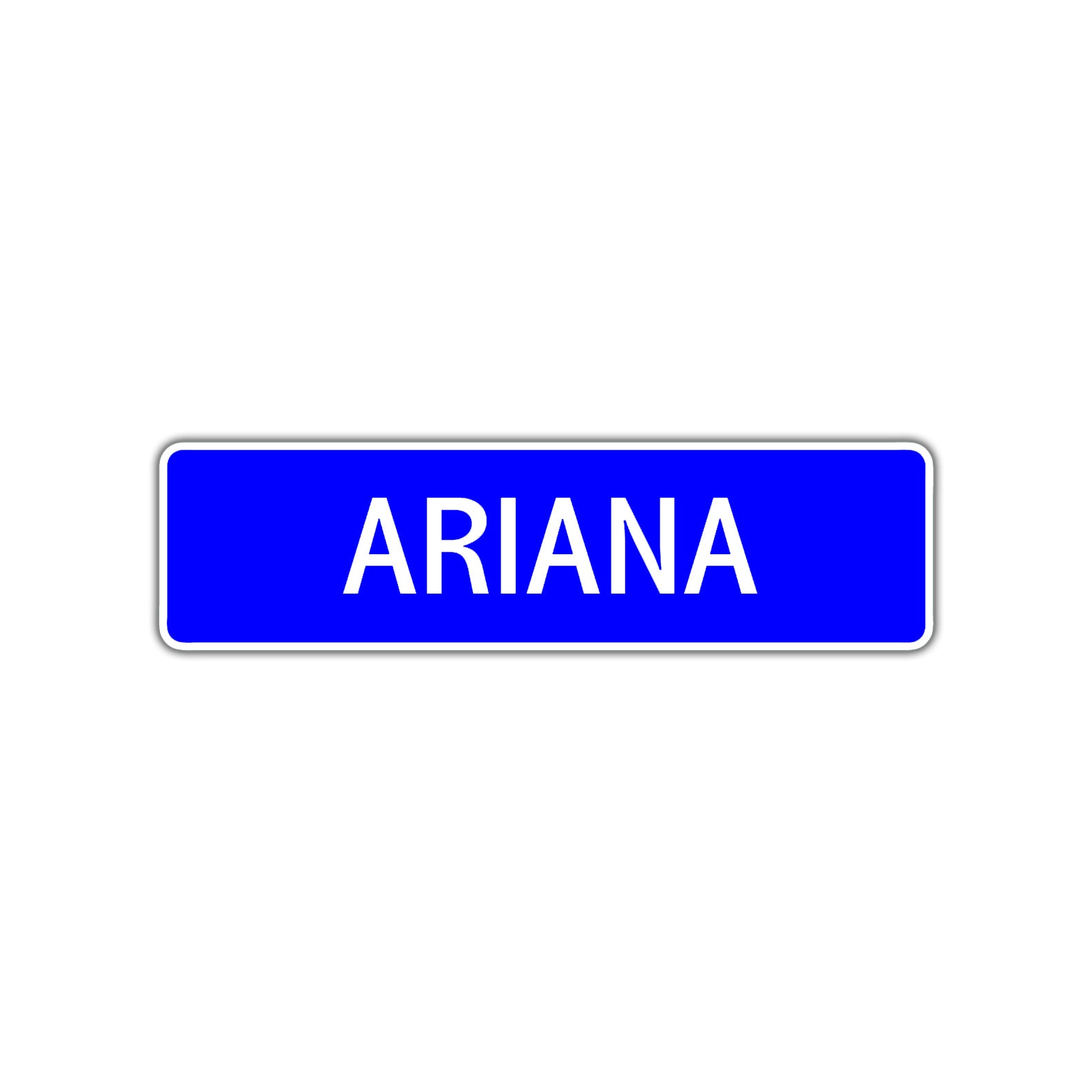 Ariana Street Sign Children Name Room Plate