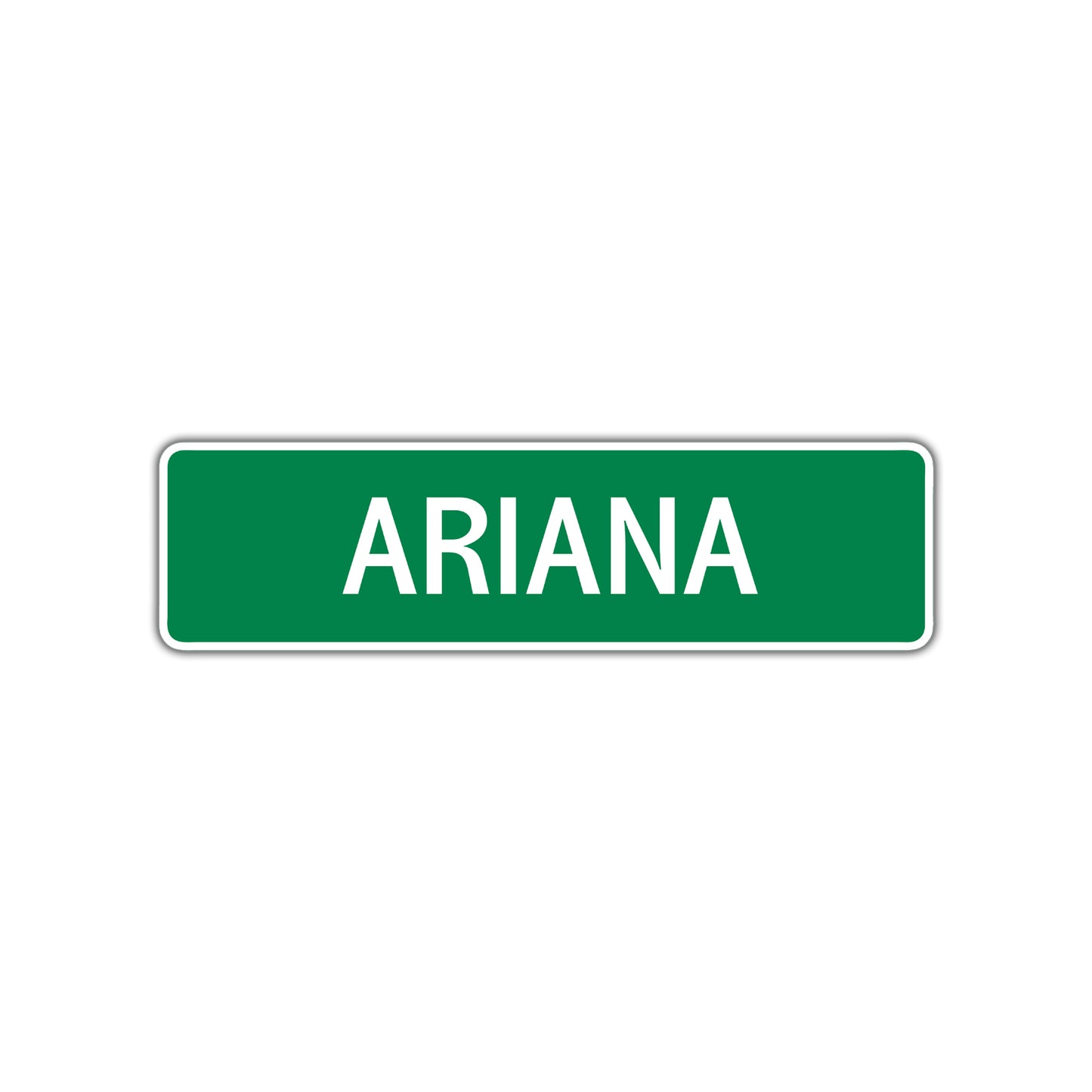 Ariana Street Sign Children Name Room Plate