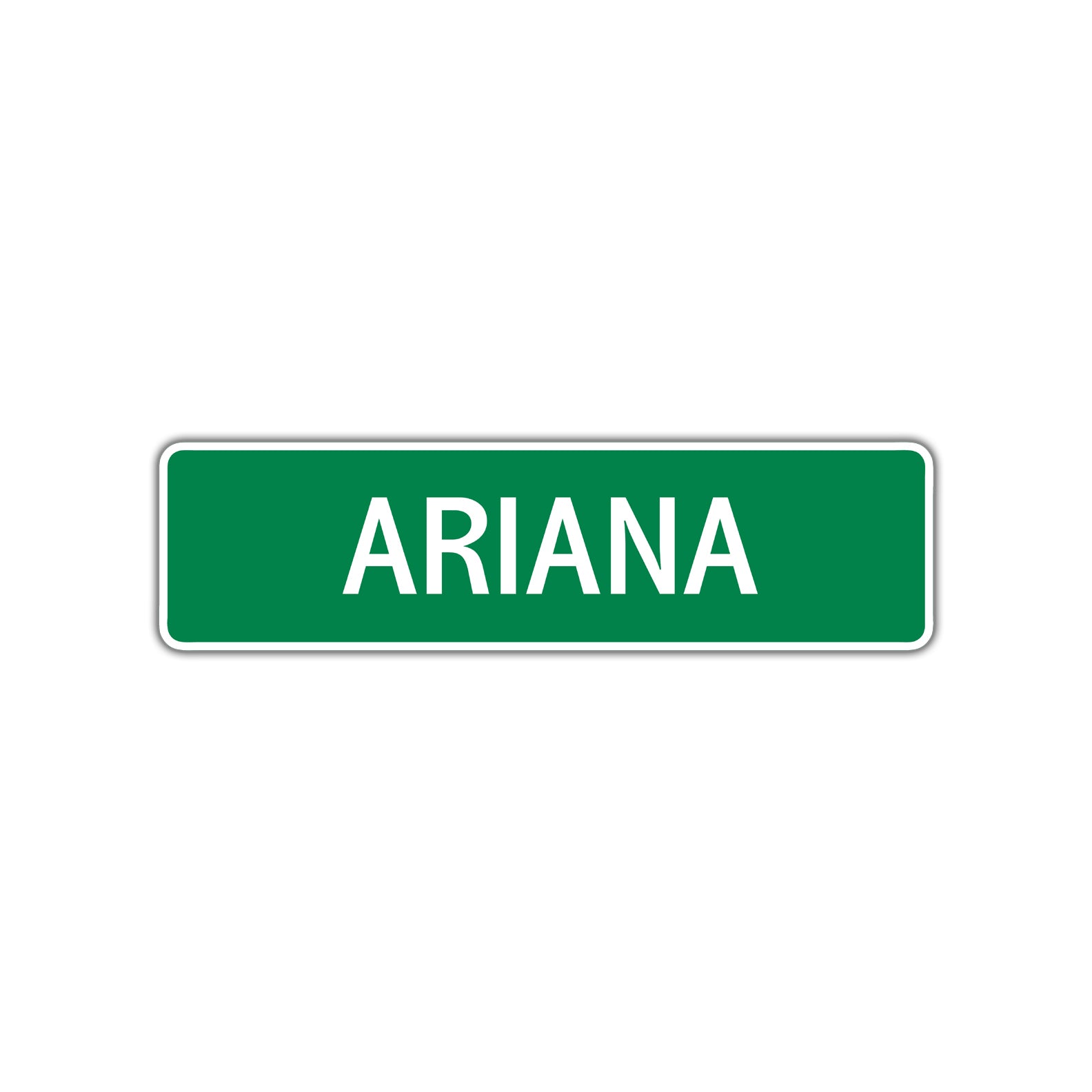 Ariana Street Sign Children Name Room Plate