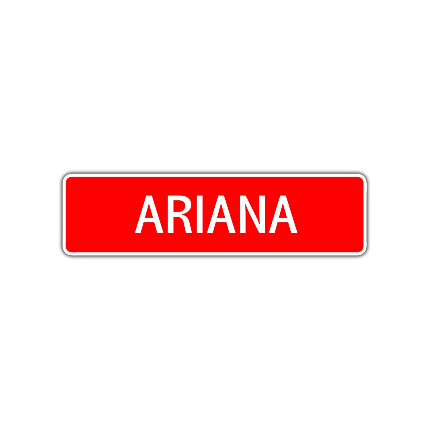 Ariana Street Sign Children Name Room Plate