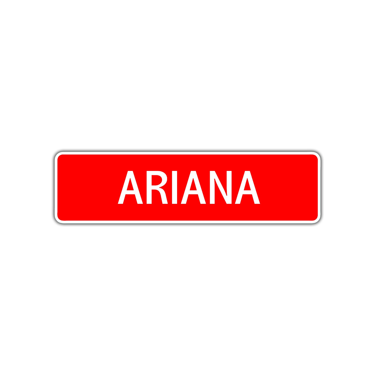 Ariana Street Sign Children Name Room Plate
